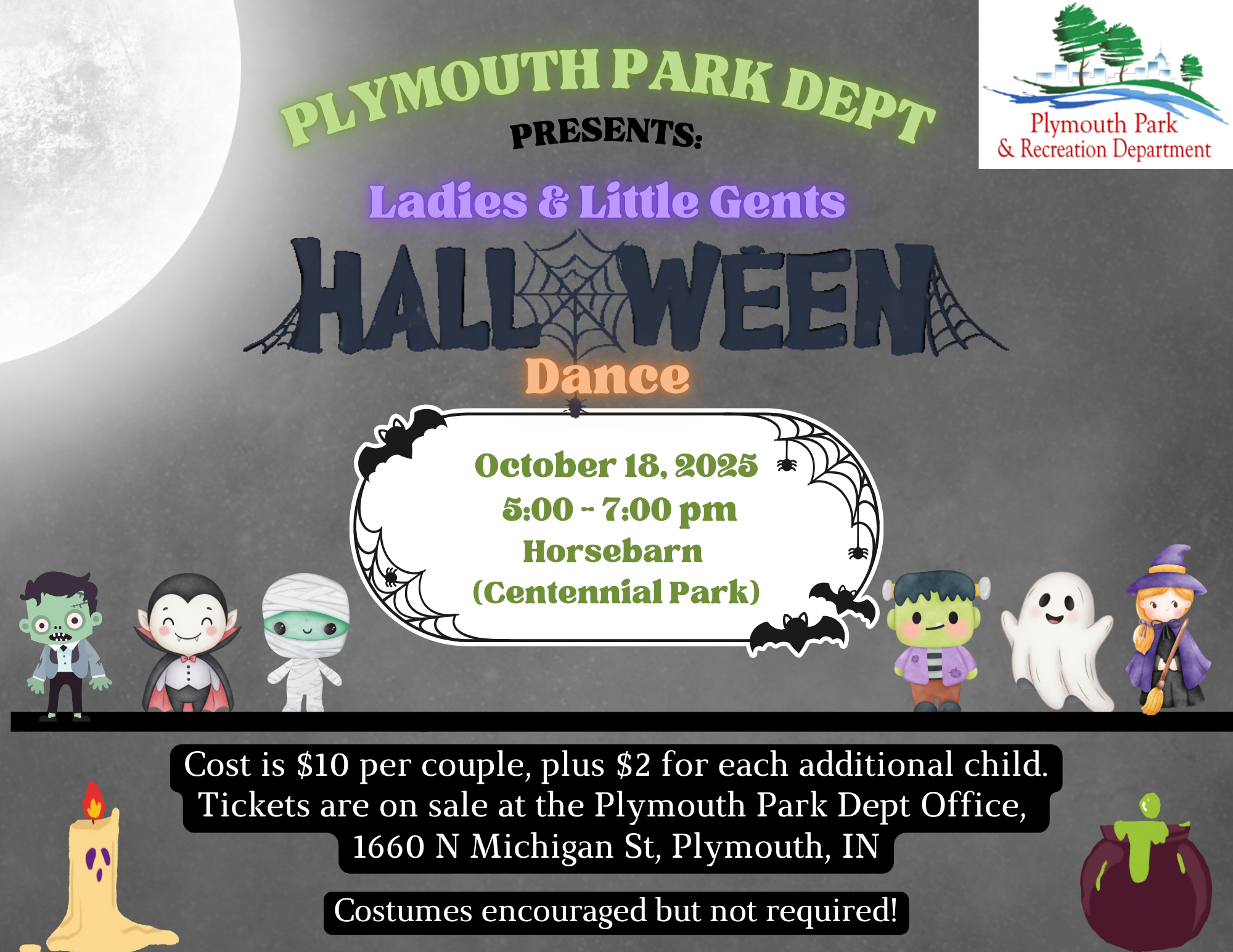 Mother Son Halloween Dance Flyer